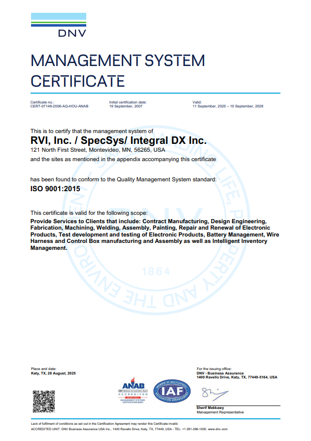 ISO-9001:2015 Certificate